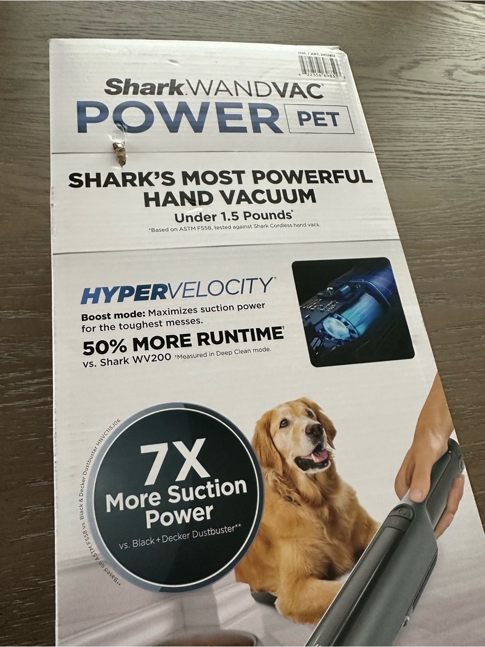 Shark WandVac Power Pet Cordless Handheld Vacuum WV412CO NEW